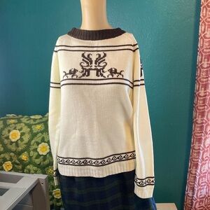 Super cute vintage sweater hand made